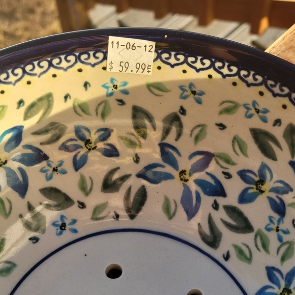 Polish Pottery Colander - Picture 4 of 5